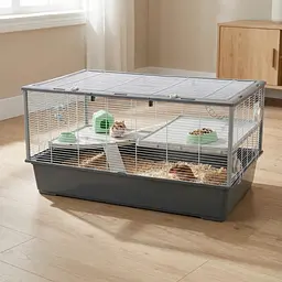 Клітка для гризунів Ferplast Criceti 100 з дахом, що відкривається, сіра 95x57x50 см 57011911 - мініатюра 3
