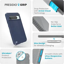 Протиударний чохол Speck Presidio2 Grip для Google Pixel 8 Pro (6.7") Coastal Blue 150583-3206 - мініатюра 8