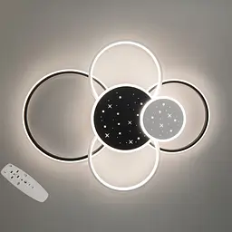 LED люстра модерн 2448WH+BK dimmer