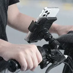 Тримач на кермо велосипеда Baseus Smart Solar Power Wireless Cycling Electric Holder SUZG010001 Black - мініатюра 5