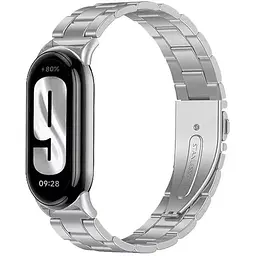 Фітнес-браслет Xiaomi Smart Band 9 Mystic Rose + металевий ремінець Type C Silver - мініатюра 7