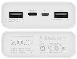 Портативна батарея ZMI PowerBank 20000mAh 18W QC3.0 Type-C QB821A White - мініатюра 2