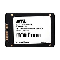 Твердотільний накопичувач SSD GTL 1Tb, Green Light, SATA3, 2.5", 3D TLC, 550/500 МБ/с, Bulk teh0019734 - мініатюра 2