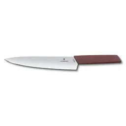 Кухонний ніж Victorinox Swiss Modern Carving лезо 22см з бордо. ручкою (блістер) - мініатюра 2