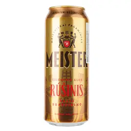 Пиво Meister Rusinis світле, 5.2%, з/б, 0.5 л