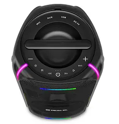 Портативна колонка бумбокс REAL-EL X775-PSS Boombox 80W Bluetooth TWS, RGB, Black - мініатюра 5
