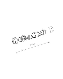 З'єднувач Nowodvorski 8845 Waterproof Connector IP68 чорний - мініатюра 2