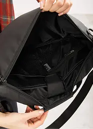 Жіноча cумка-бананка під ноутбук Sambag Urban Laptop чорна 46 × 26 см (51411064) - мініатюра 8