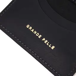 Містка обкладинка на автодокументи у вінтажній шкірі Україна Grande Pelle 16709 чорна - мініатюра 8