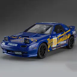Колекційна металева модель автомобіля АвтоЕксперт Mazda RX-7 з інерцією, світлом та звуком 1:24 - мініатюра 9