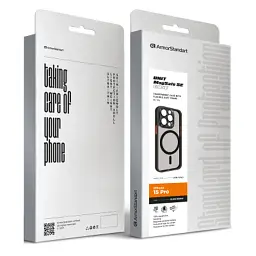 Чохол до мобільного телефона Armorstandart Unit MagSafe SE Apple iPhone 15 Pro Black Orange (ARM75362) - мініатюра 2