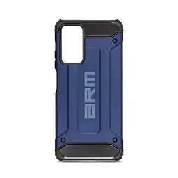 Чехол для Xiaomi Redmi Note 12 Pro 4G, Panzer, синий, противоударный, бронированный, милитари, панель-накладка, защита всего корпуса, защита дисплея и камеры, термополиуретан (TPU) + поликарбонат (PC), ArmorStandart (ARM70812)
