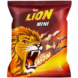 Цукерки Lion Mini у пакеті 162 г
