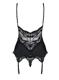 Корсет з підв'язками Obsessive 810-COR-1 S/M чорний - мініатюра 3