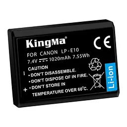 Акумулятор для Canon LP-E10 (KingMa) 1020 mAh