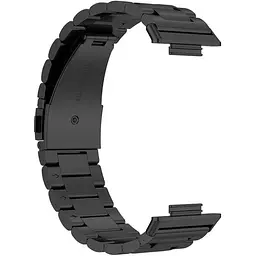 Ремінець DK для Huawei Watch Fit 2 Metal Fitlink Steel Watch Band (black) - мініатюра 2