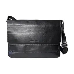 Чоловіча шкіряна сумка через плече GRANDE PELLE 24х32х6 см sum0025898