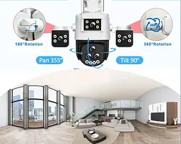 Зовнішня 20MP IP WiFi камера QEARIM PC-288-10K-5 Лінз 20X Zoom IPC 360 - мініатюра 10