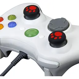 Накладки на стіки Thumb Grips 2-pack для PS4-PS5-Xbox FootPrint Red [47552] - мініатюра 3