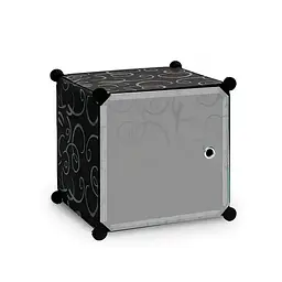 Шафа пластикова Storage Cabinet MP-39-61, 110x110x37 см, Black, Box - мініатюра 3
