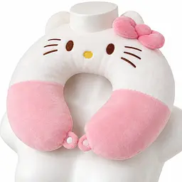 Подушка для шиї U-подібна Hello Kitty, дорожня для авто, офісу та сну