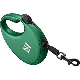 Повідець-рулетка для собак Waudog R-leash з контейнером для пакетів, світловідбивна стрічка L до 40 кг, 5 м зелений - мініатюра 4