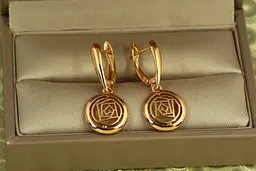 Сережки підвіски Xuping Jewelry Генезис 2,7 см золотисті