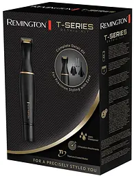 Тример Remington T-Series, для бороди, вусів, окантовки, брови, носа та вух, ААх1, вібраційний мотор, насадок-4, сталь, чорний - мініатюра 2