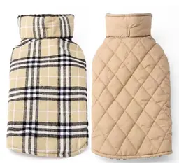Зимовий водонепроникний двосторонній жилет у клітинку Derby Plaid Beige у британському стилі, XS Бежевий