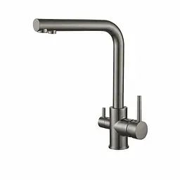 Змішувач для кухні на дві води VBI Gemini graphite VBI-055001GR