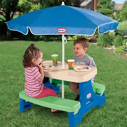 Столик Little Tikes Easy Store Літо, з парасолькою (629952M) - мініатюра 4