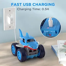 Міні-машинка з дистанційним керуванням MaxTronic, 4WD, 2.4 ГГц, що обертається на 360° пульт дистанційного керування - мініатюра 7