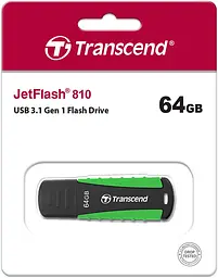 Флеш-накопичувач Transcend USB3.0 64GB JetFlash 810 Green (TS64GJF810) - мініатюра 4