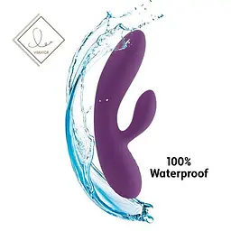 Вібратор-кролик FeelzToys Lea 20.2 см фіолетовий - мініатюра 4