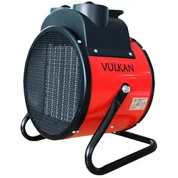 Електрична теплова гармата Vulkan 5,0 кВт, площа обігріву 60 кв.м., червоний/чорний (SL-PTC5000R)
