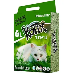 Наповнювач для котів Kotix Tofu Aloe Vera 6 л