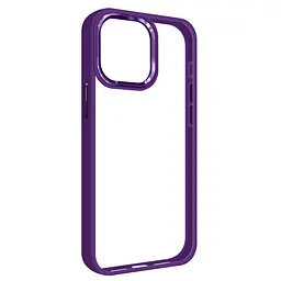 Чехол для Apple iPhone 15 Pro Max, UNIT2, фиолетовый, ударопрочный, прозрачный противоударный чехол-накладка из TPU и поликарбоната (PC), с защитными бортиками, защита всего корпуса от ударов и царапин, ArmorStandart (ARM69990)