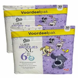 Підгузки-трусики Etos 6 XL (15+ кг), 60 шт