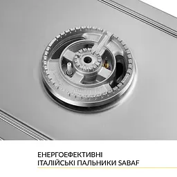 Поверхня газова Domino на металі WEILOR GM W 314 SS - мініатюра 7