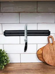 Магнітний тримач планка для ножів та інструментів 38 см, Kitchen Master 86657 - мініатюра 7