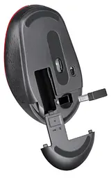 Мишка Defender Auris MB-027 Silent Wireless Red (52026) - мініатюра 3