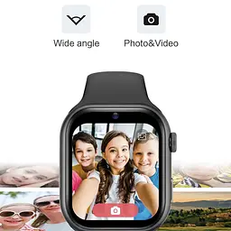 Смарт-годинник дитячі LEMFO K20 4G з камерою WI-FI GPS SIM-карта GEO паркан силіконовий ремінець Black (16740) - мініатюра 4