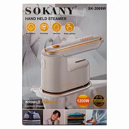Дорожня праска Sokany SK-3069W з функцією відпарювання для сухого та вологого прасування, білий Sokany SK-3069W - мініатюра 9