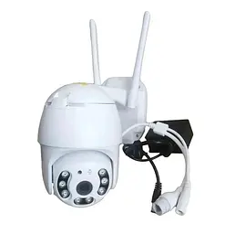 IP камера відеоспостереження вулична поворотна Wi-Fi UKC Smart Home Camera A6 4.0 Mp біла - мініатюра 1