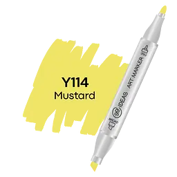 Маркер двосторонній Гірчиця, Y114, 99IDEAS