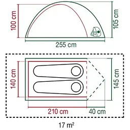 Намет для кемпінгу Coleman Darwin 2 New (127879) - мініатюра 2