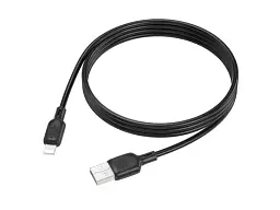 Кабель Borofone BX113 Lenny USB Type-A to Lightning 1m Black (6941991115394) - мініатюра 2