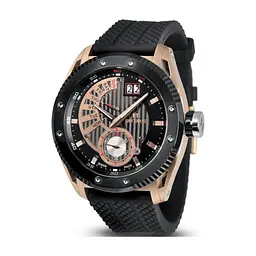 Наручний годинник Seculus 9535.2.7004P white-black, ipb-rose, black silicon