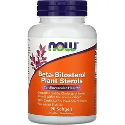 Амінокислота Now Beta-Sitosterol Plant Sterols, 90 капсул vit0003886