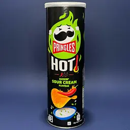 Чіпси Pringles Hot Kickin' Sour Cream Flavour 160 г